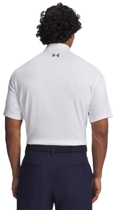 Under Armour Matchplay pánske polo, bielo/pitch gray
