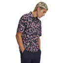 Under Armour Matchplay Printed pánske polo, midnight navy/posh pink