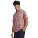 Under Armour Matchplay Printed pánske polo, posh pink/midnight navy