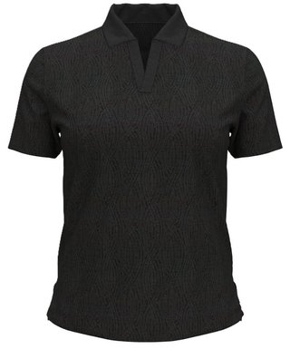 Under Armour Halo Bonded Jacquard dámske polo, čierne