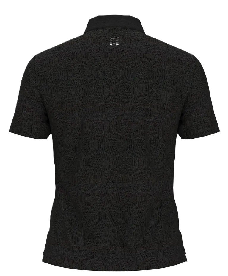 Under Armour Halo Bonded Jacquard dámske polo, čierne