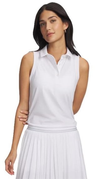 Under Armour Drive Sleeveless dámske polo, biele
