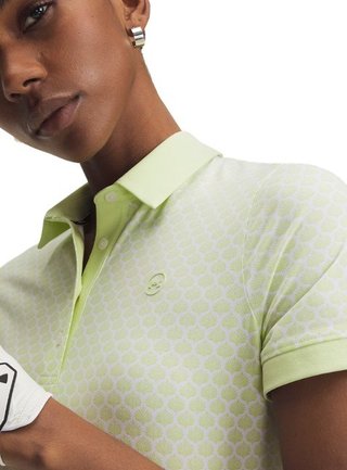 Under Armour Drive Printed dámske polo, fade green/white