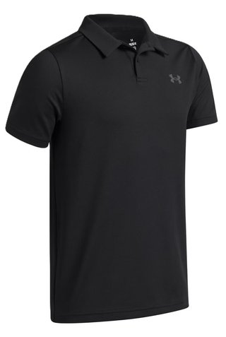 Under Armour Matchplay juniorské polo, čierne/castlerock