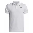 Under Armour Matchplay detské polo, biele/castlerock