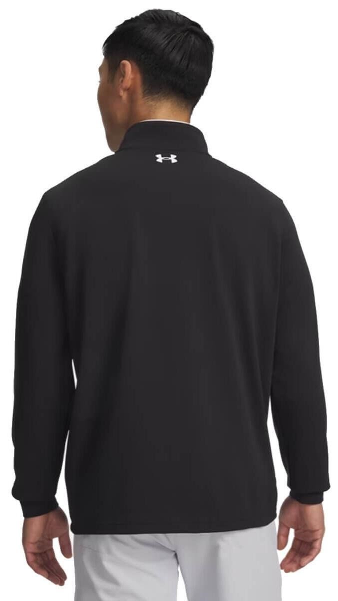 Under Armour MatchPlay 1/4 Zip pánska mikina, čierno/biela