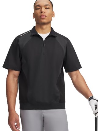 Under Armour Drive Wind SS 1/2 Zip pánska bunda do vetra, čierna