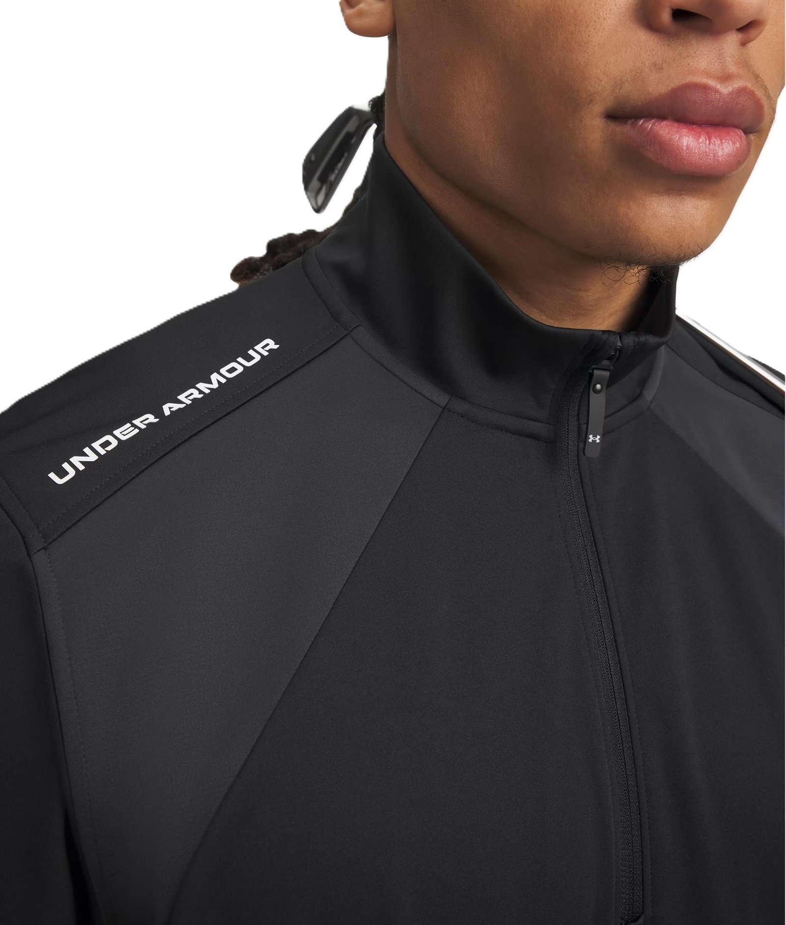 Under Armour Drive Wind SS 1/2 Zip pánska bunda do vetra, čierna