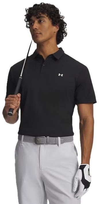 Under Armour Tee To Green Pique pánske polo, čierno/biele