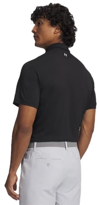 Under Armour Tee To Green Pique pánske polo, čierno/biele
