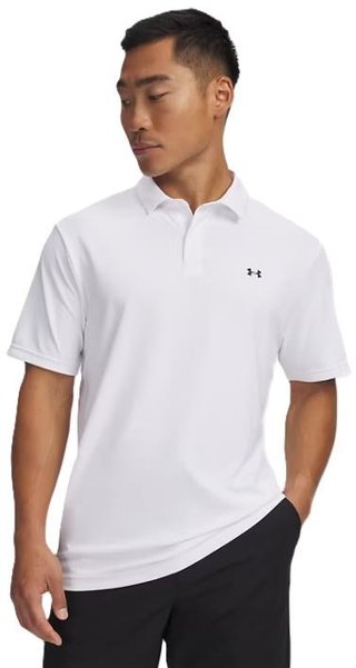 Under Armour Tee To Green Pique pánske polo, bielo/čierne
