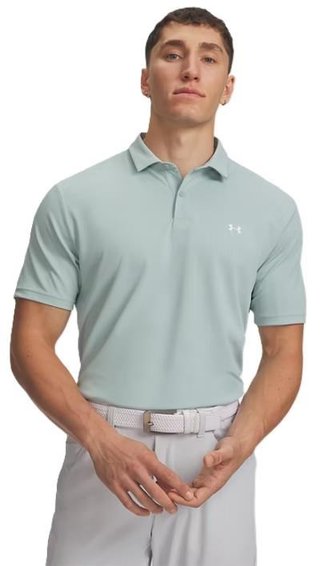 Under Armour Tee To Green Pique pánske polo, enamelblue/white