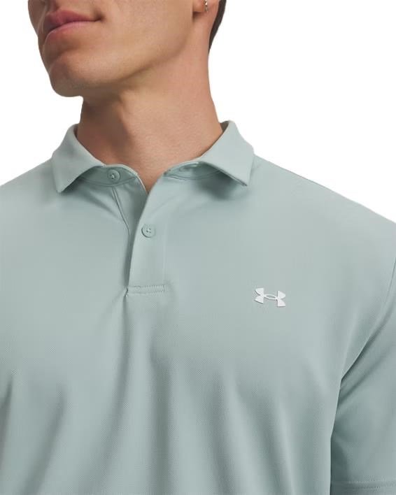 Under Armour Tee To Green Pique pánske polo, enamelblue/white