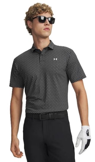 Under Armour T2G Printed pánske polo, čierne