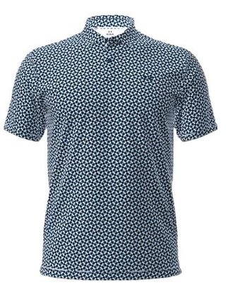Under Armour UA T2G Printed pánske polo, varsity blue/white/midnight navy