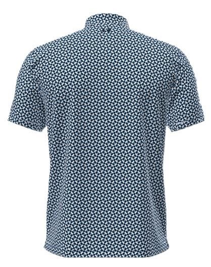 Under Armour UA T2G Printed pánske polo, varsity blue/white/midnight navy
