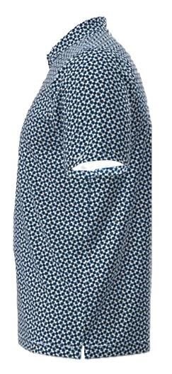 Under Armour UA T2G Printed pánske polo, varsity blue/white/midnight navy