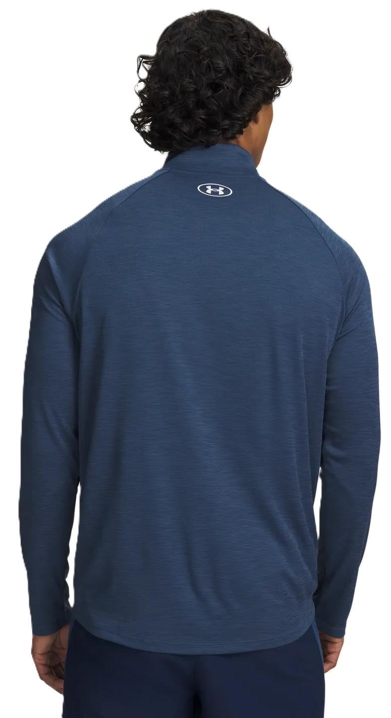 Under Armour Tech Textured 1/2 Zip pánske tričko, navy