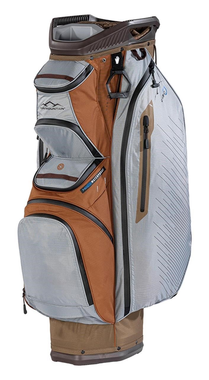 Sun Mountain H2NO C130 cart bag, leather/shadow/otter