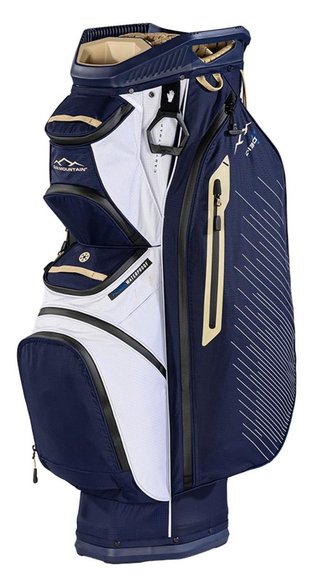Sun Mountain H2NO C130 cart bag, navy/gold/white
