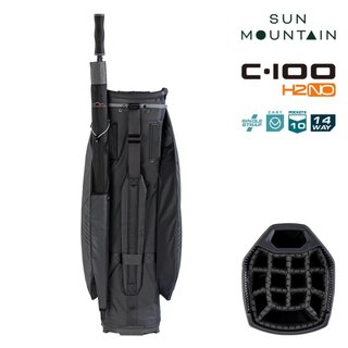 Sun Mountain H2NO C100 Waterproof cart bag, steel/cadet