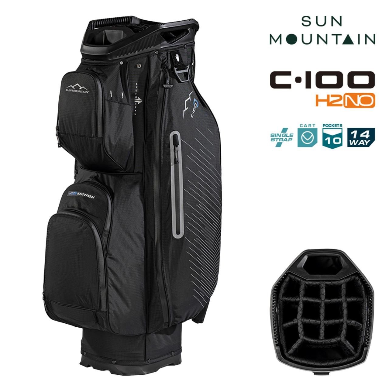 Sun Mountain H2NO C100 Waterproof cart bag, čierny