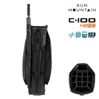 Sun Mountain H2NO C100 Waterproof cart bag, čierny