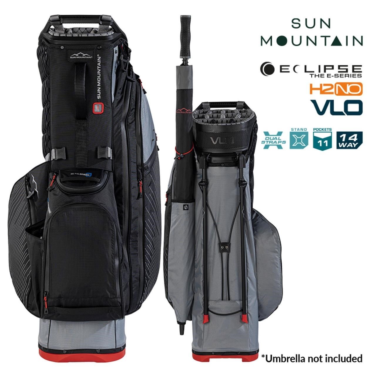 Sun Mountain H2NO E-4.5 14 WAY VLO nepremokavý stand bag, nickel/black/red