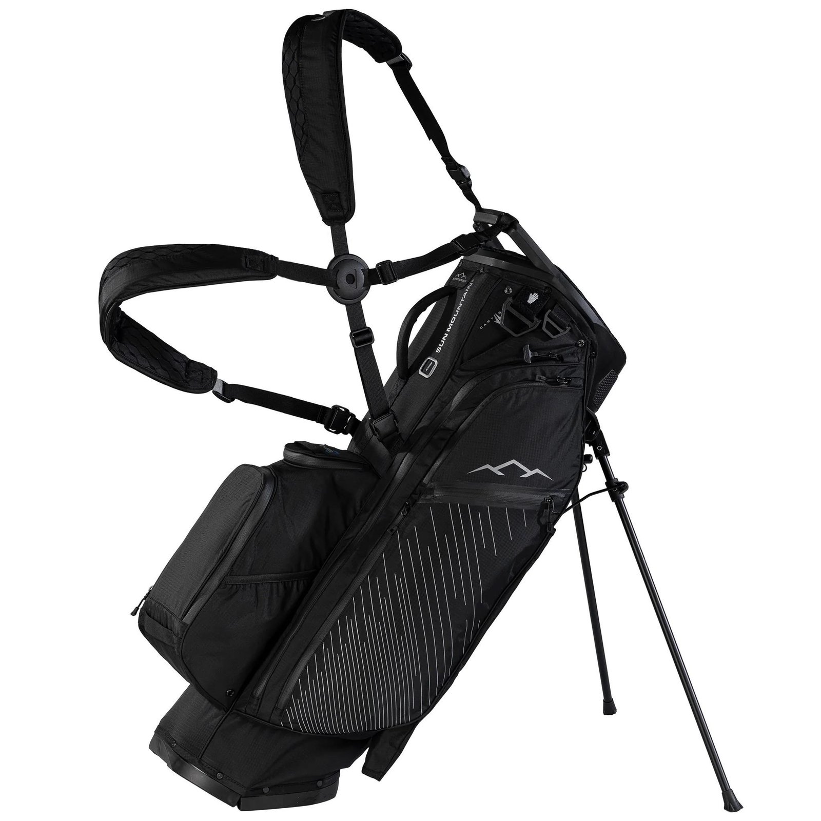 Sun Mountain H2NO E-4.5 14 WAY VLO nepremokavý stand bag, black/steel