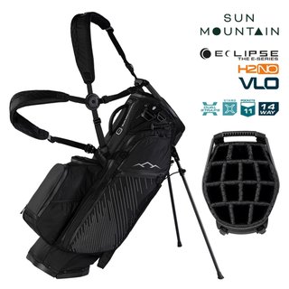 Sun Mountain H2NO E-4.5 14 WAY VLO nepremokavý stand bag, black/steel