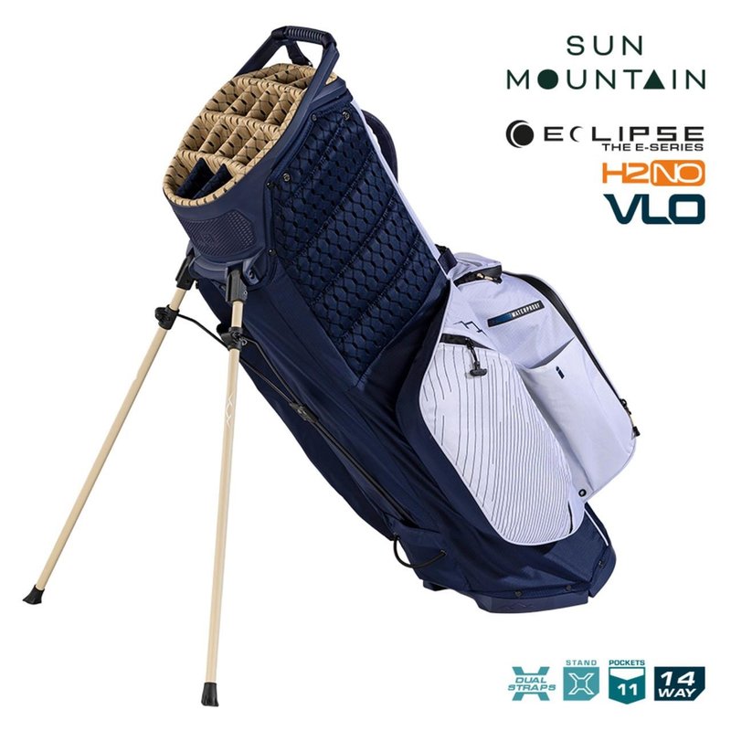 Sun Mountain H2NO E-4.5 14 WAY VLO nepremokavý stand bag, navy/gold/white
