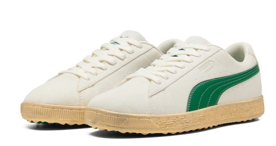 Puma Golf Puma Suede 30904 pánske golfové topánky, béžové
