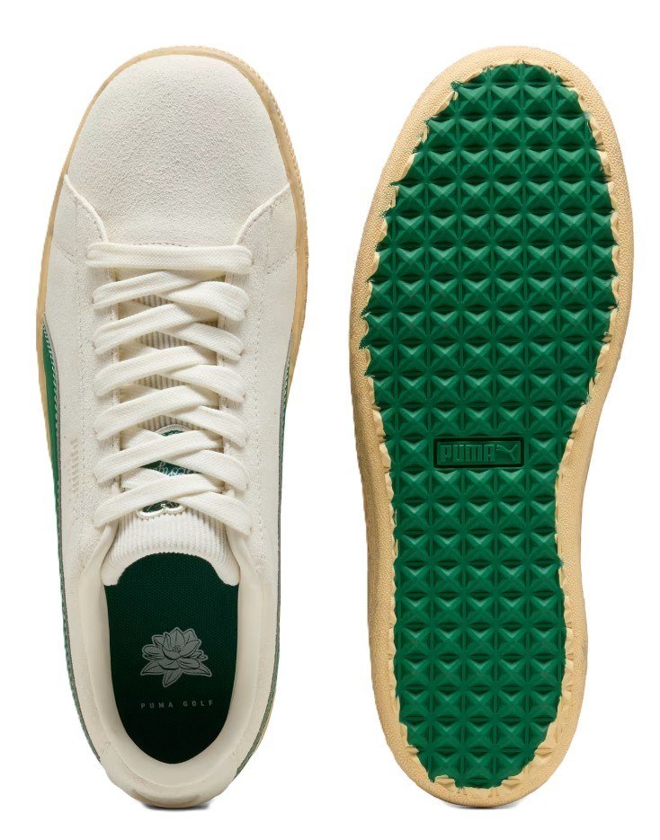 Puma Golf Puma Suede 30904 pánske golfové topánky, béžové