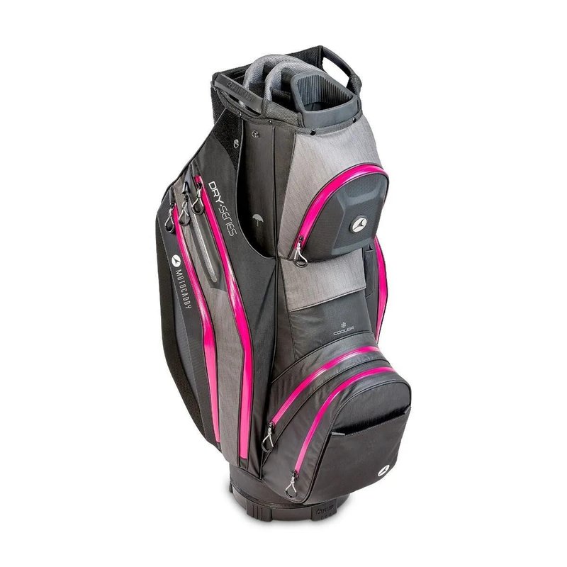 Motocaddy NEW Dry-Series cart bag 2026, čierno/fuchsiový