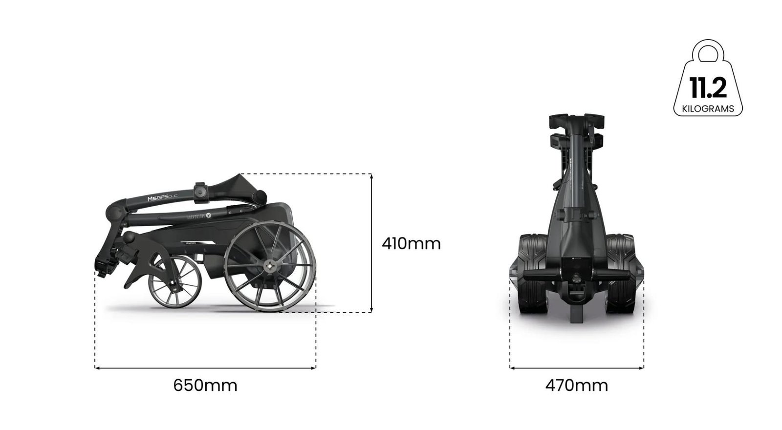 Motocaddy M5 GPS DHC elektrický vozík, Ultra Lithium