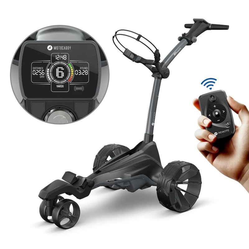 Motocaddy NEW M7 REMOTE DHC elektrický vozík 2026, M7 Ultra Lithium, grafitová