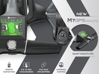Motocaddy NEW M7 GPS REMOTE DHC elektrický vozík 2026, M7 Ultra Lithium, grafitová