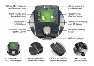 Motocaddy NEW M-TECH GPS elektrický vozík, grafitová