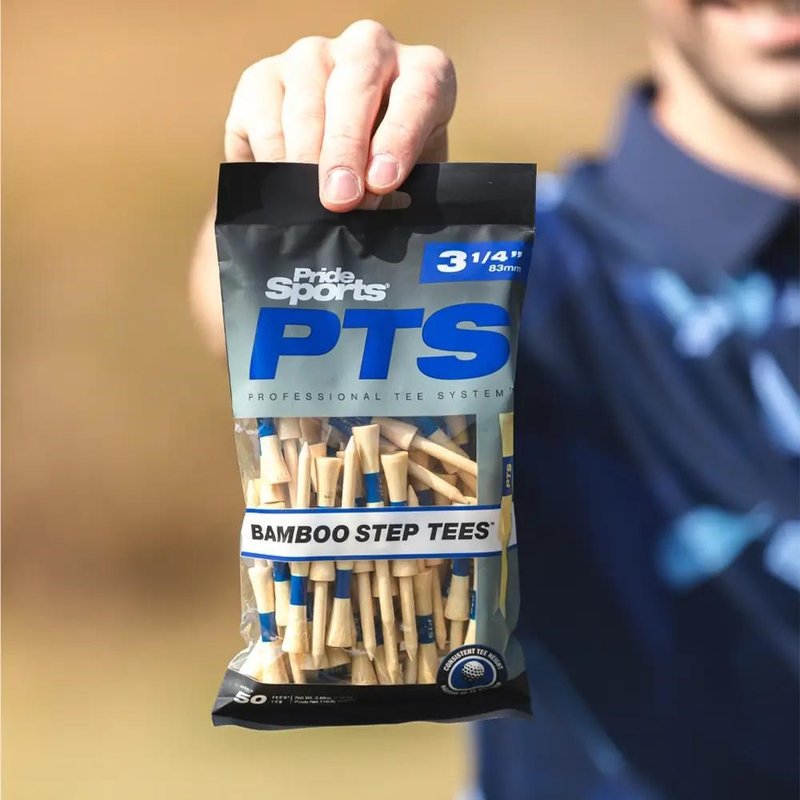 Pride Sports PTS Bamboo Step Tee 83mm / 3 1/4" (50 tees), modrá