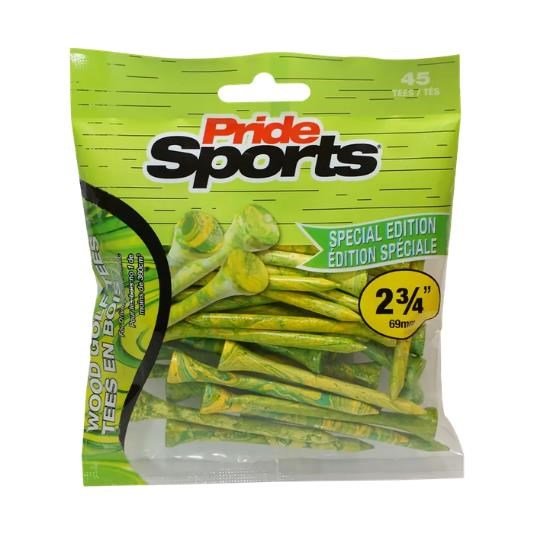PrideSports Pride Sports Special Edition Paint Splatter Tees 69 mm zelené/žlté, 45 ks