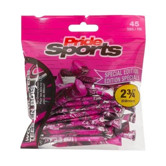 PrideSports Pride Sports Special Edition Paint Splatter Tees 45 ks, 69 mm, neónová ružová/čierna