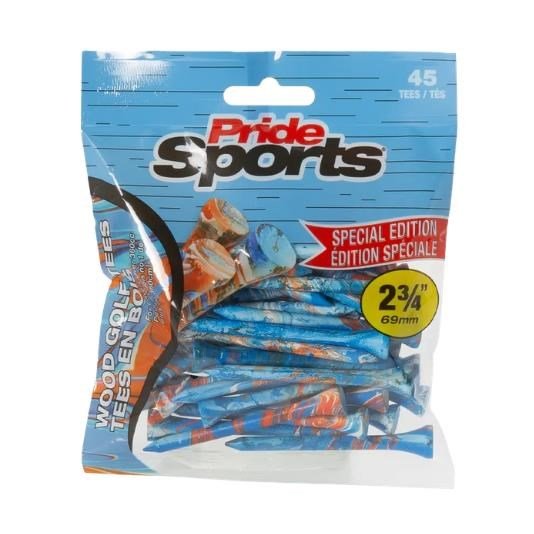 PrideSports Pride Sports Special Edition Paint Splatter Tees 69 mm modré/oranžové týčka (45 ks)