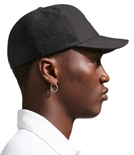 Nike Rise unisex golfová šiltovka, čierna