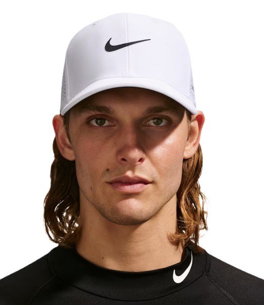 Nike Rise unisex kšiltovka, biela