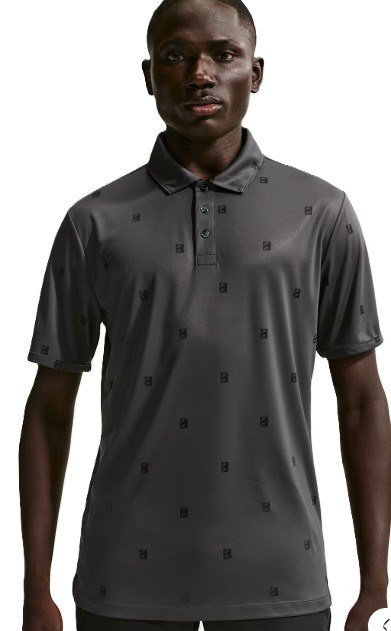 Nike Par pánske polo, antracitové/čierne