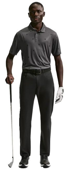 Nike Par pánske polo, antracitové/čierne