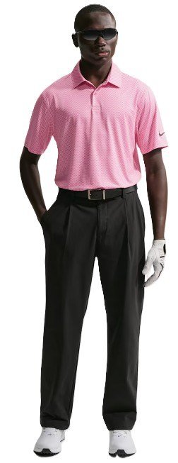 Nike Velocity pánske polo, pink foam/peony/black