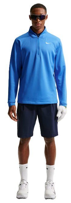 Nike Velocity 1/2-Zip pánska mikina, pacific blue/white
