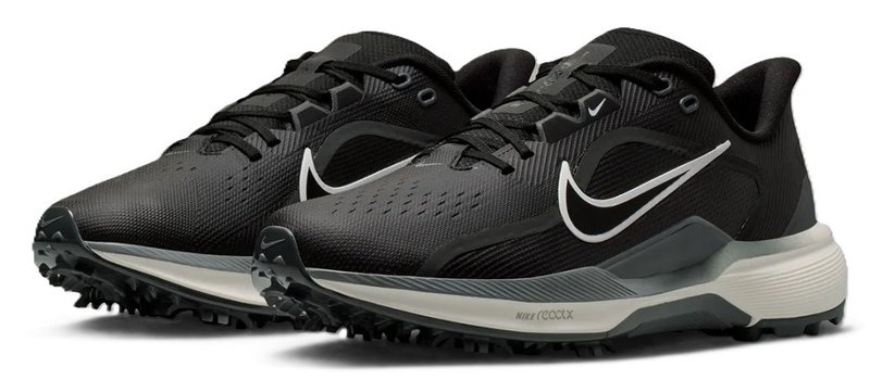 Nike Pegasus 1 pánske golfové topánky, čierna/sail/biela