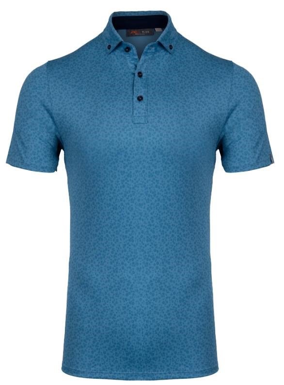 KJUS Lance Printed pánske polo, atlas blue